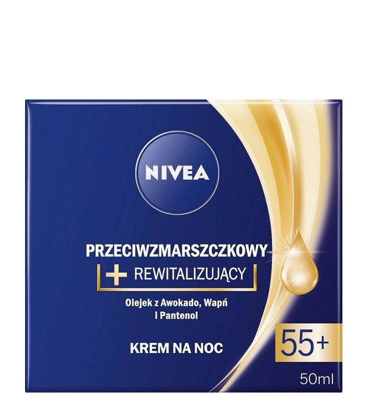 Nivea Przeciwzmarszczkowy + Rewitalizujący 55+ крем для лица на ночь, 50 ml
Nivea Przeciwzmarszczkowy + Rewitalizujący 55+ крем для лица на ночь, 50 ml