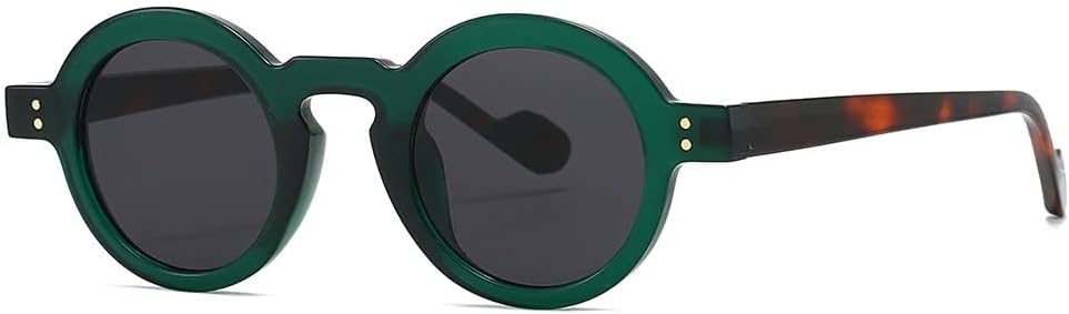 Солнцезащитные очки в стиле панк с маленькой круглой оправой для женщин и мужчин, роскошные, винтажные, популярные, с заклепками, защита от УФ-излучения UV400 TYUVIVO, Green Black
Солнцезащитные очки в стиле панк с маленькой круглой оправой для женщин и мужчин, роскошные, винтажные, популярные, с заклепками, защита от УФ-излучения UV400 TYUVIVO, Green Black