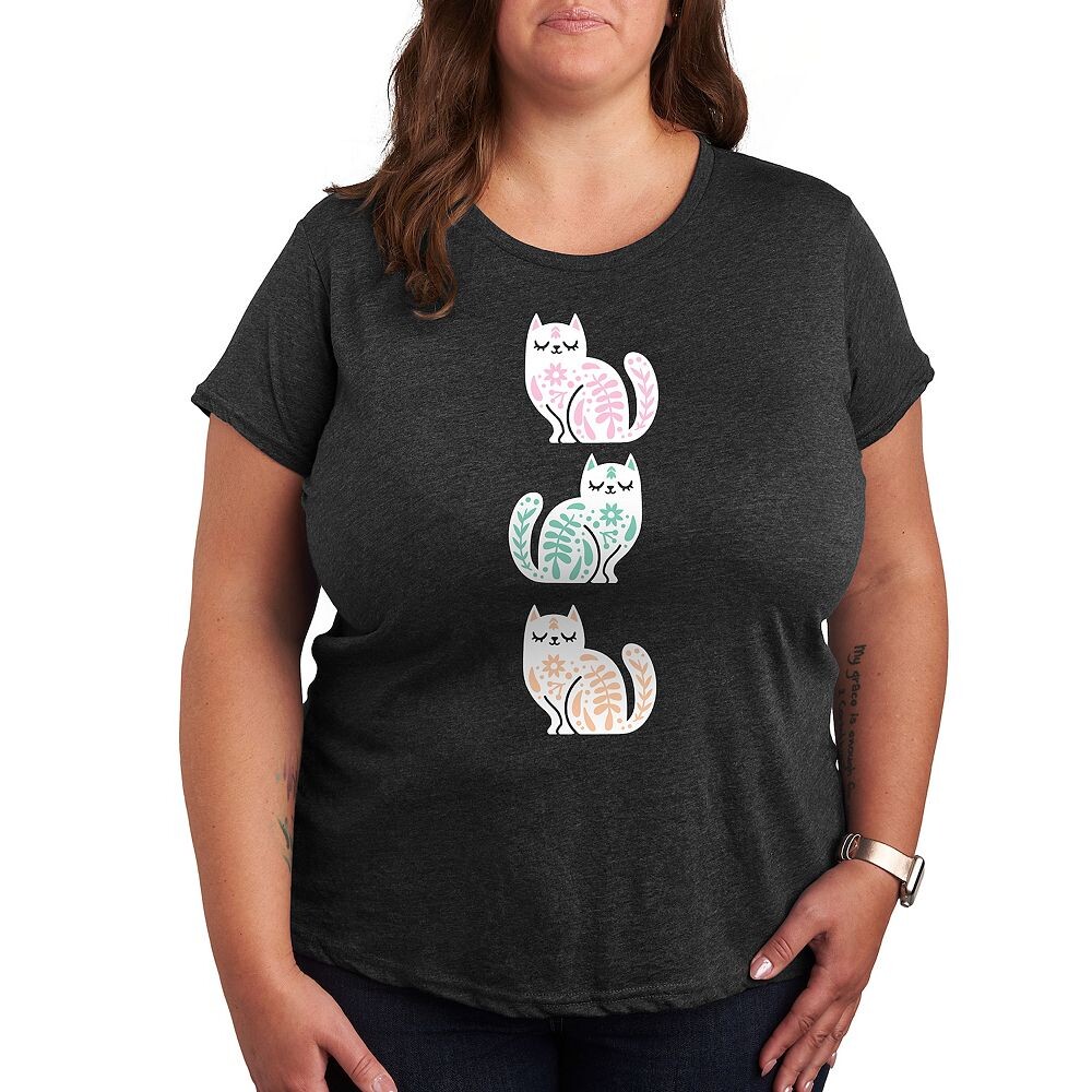 Футболка Plus с рисунком скандинавских кошек, цвет Heather Charcoal
Футболка Plus с рисунком скандинавских кошек, цвет Heather Charcoal