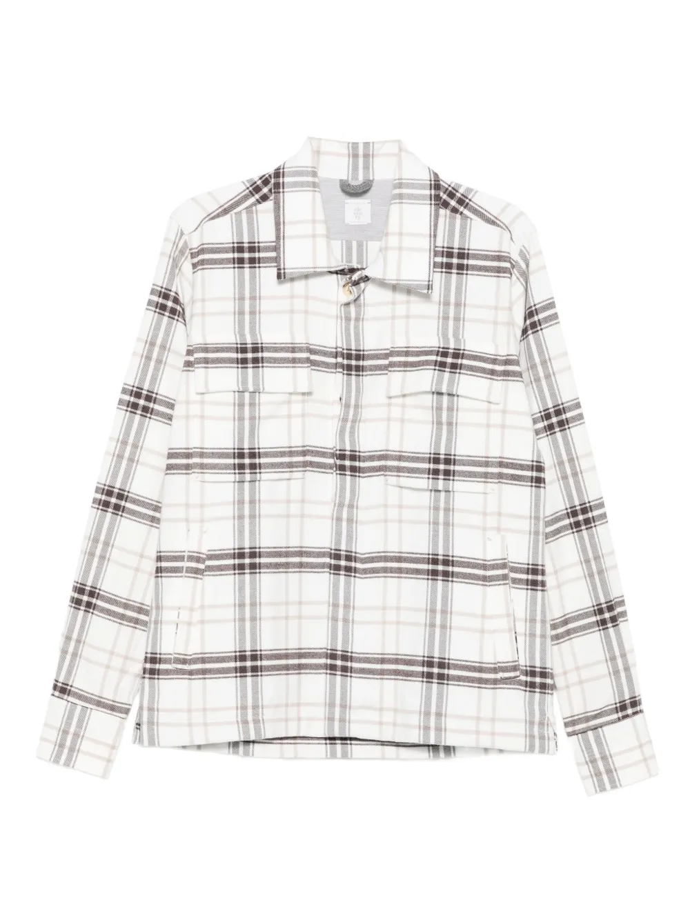 Клетчатая рубашка с нагрудным карманом Eleventy, белый
Клетчатая рубашка с нагрудным карманом Eleventy, белый