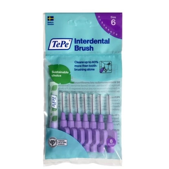 Межзубные ершики 1,1мм, Фиолетовые, 8 шт. TePe, Original
Межзубные ершики 1,1мм, Фиолетовые, 8 шт. TePe, Original