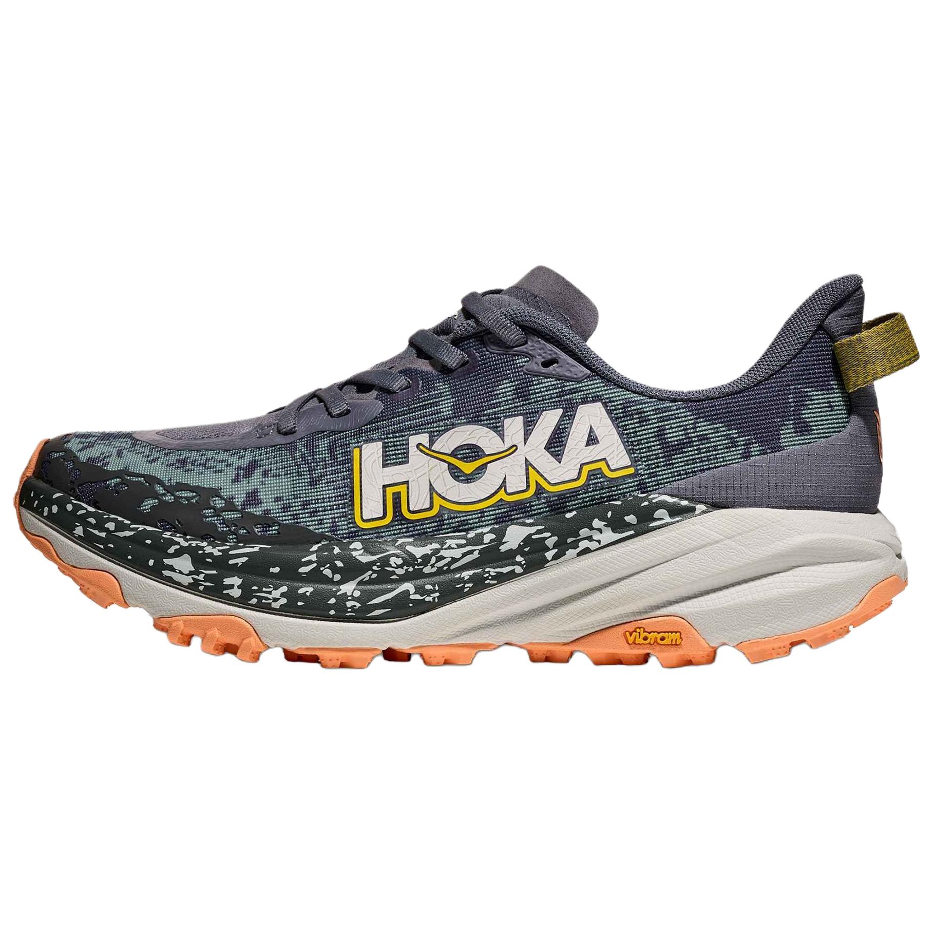 Speedgoat 6 дышащие поддерживающие трейловые кроссовки для женщин Gray HOKA ONE ONE, серый
Speedgoat 6 дышащие поддерживающие трейловые кроссовки для женщин Gray HOKA ONE ONE, серый