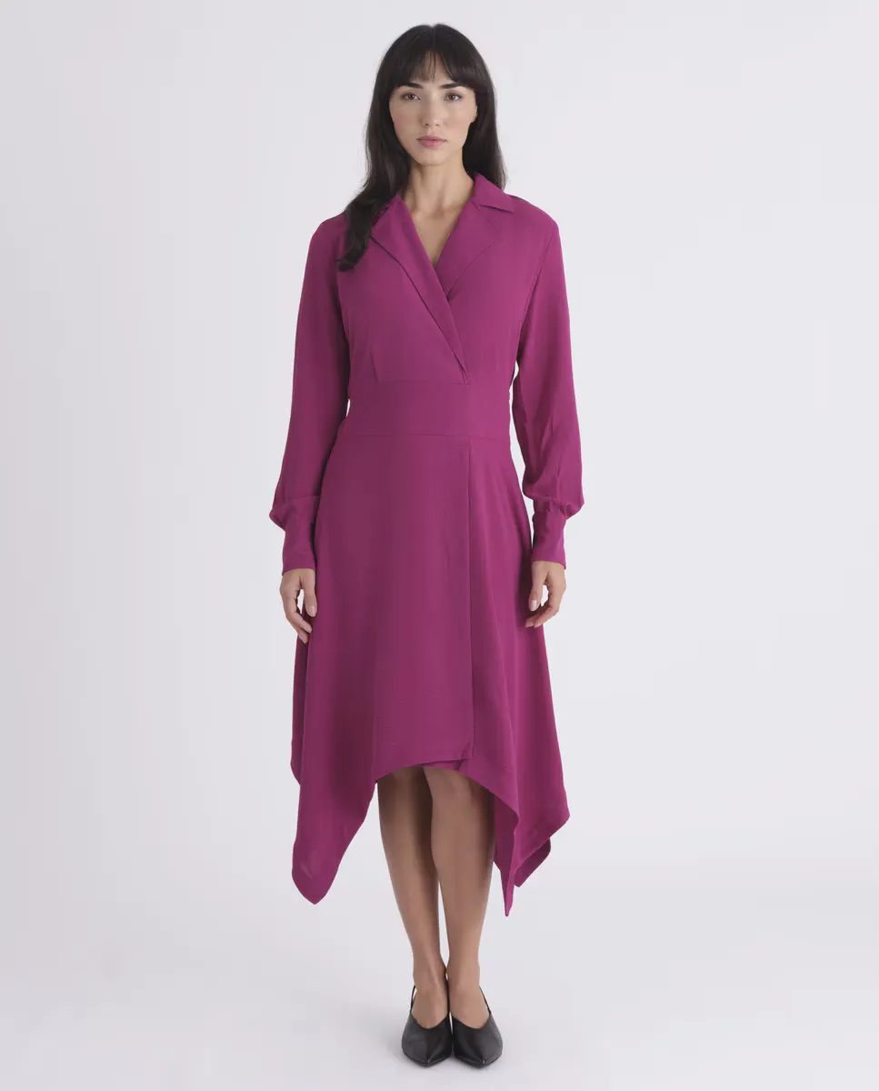 Платье-халат с длинными рукавами Calvin Klein, фиолетовый
Платье-халат с длинными рукавами Calvin Klein, фиолетовый