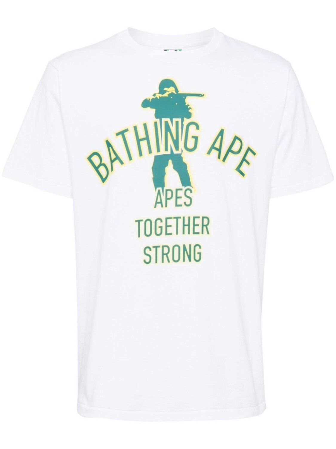 A BATHING APE футболка из хлопка с логотипом, белый
A BATHING APE футболка из хлопка с логотипом, белый