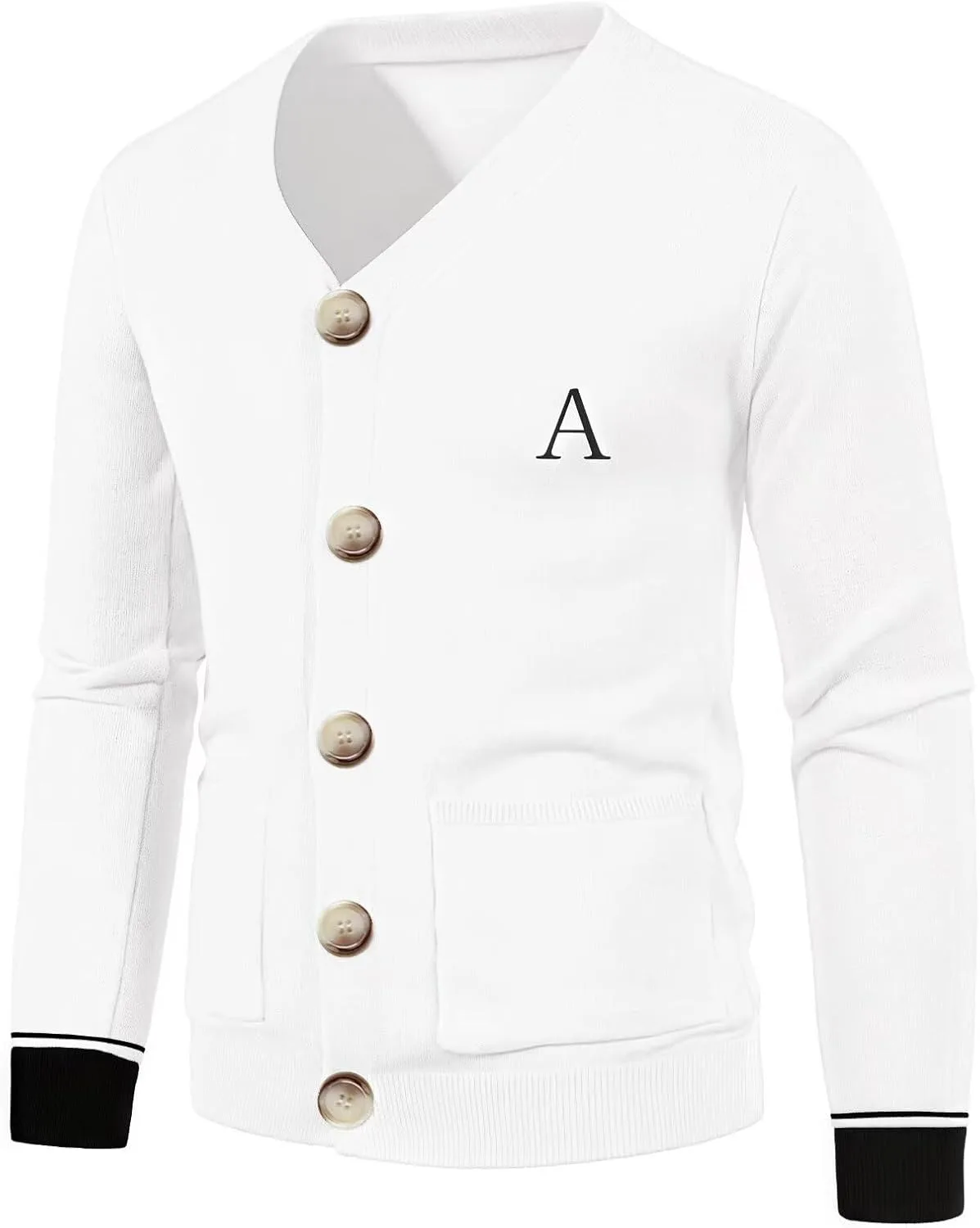 Кардиган с V-образным вырезом, мужская кофта на пуговицах LImazesn
Кардиган с V-образным вырезом, мужская кофта на пуговицах LImazesn