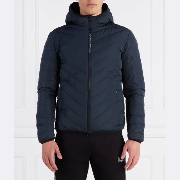 Пуховик стандартного кроя Ea7, синий
Пуховик стандартного кроя Ea7, синий