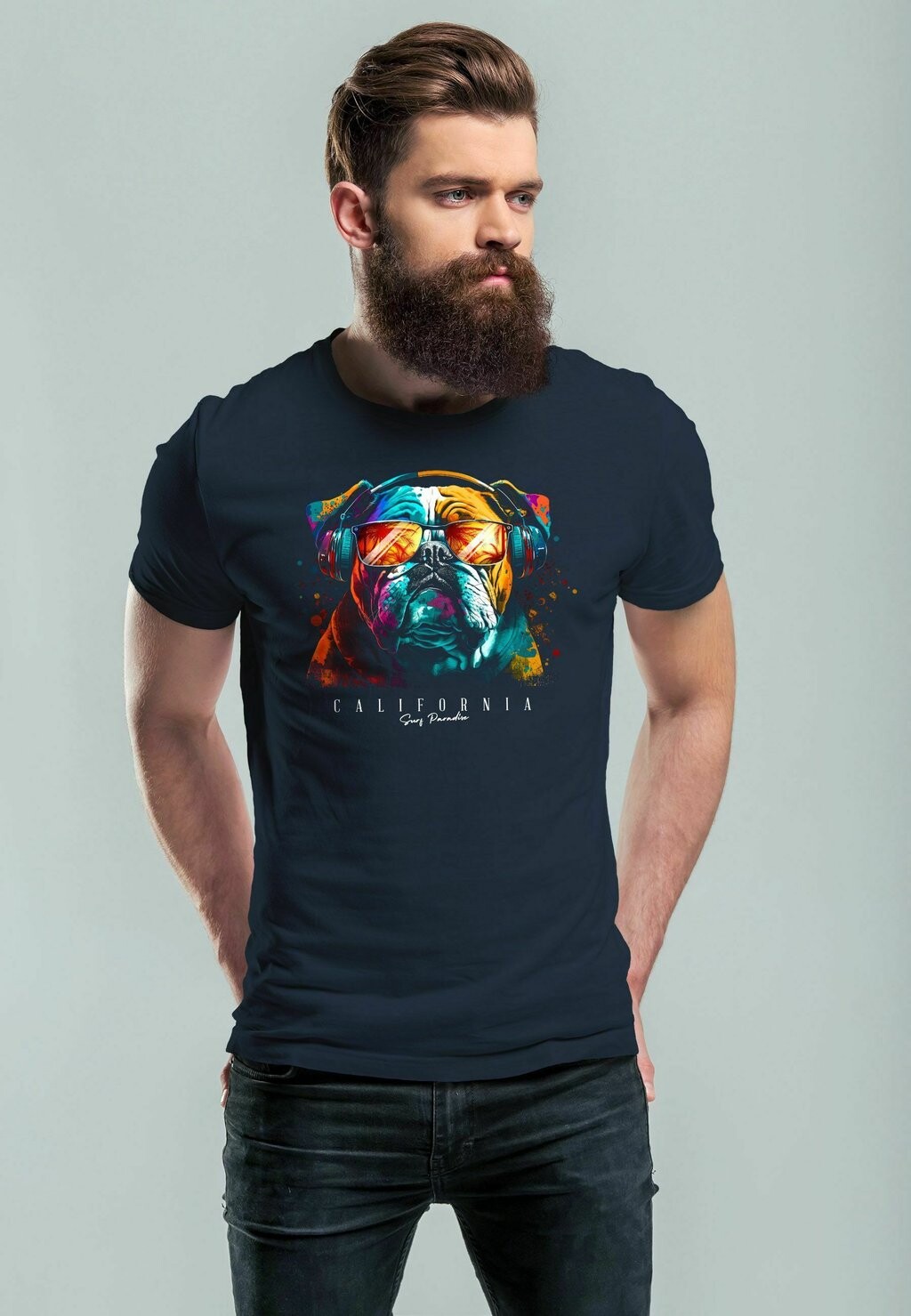Футболка с принтом CALIFORNIA BULLDOG MUSIK KUNST MOTIV DJ FAS Neverless, цвет navy
Футболка с принтом CALIFORNIA BULLDOG MUSIK KUNST MOTIV DJ FAS Neverless, цвет navy