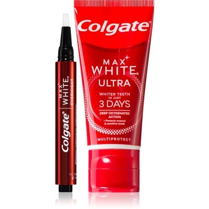 Colgate Set Max White Ultra Полный набор для зубов
Colgate Set Max White Ultra Полный набор для зубов