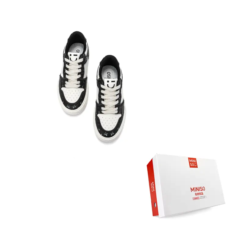 MINISO Низкие скейтерские кроссовки унисекс классические черно-белые в коробке, цвет Classic Black White Box
MINISO Низкие скейтерские кроссовки унисекс классические черно-белые в коробке, цвет Classic Black White Box