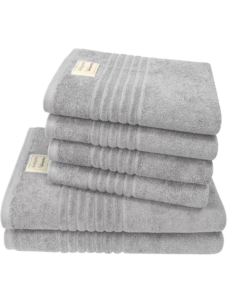 Dyckhoff Nature silver 4 полотенца для рук 50 x 100 см, 2 полотенца для душа 70 x 140 см, серебро
Dyckhoff Nature silver 4 полотенца для рук 50 x 100 см, 2 полотенца для душа 70 x 140 см, серебро
