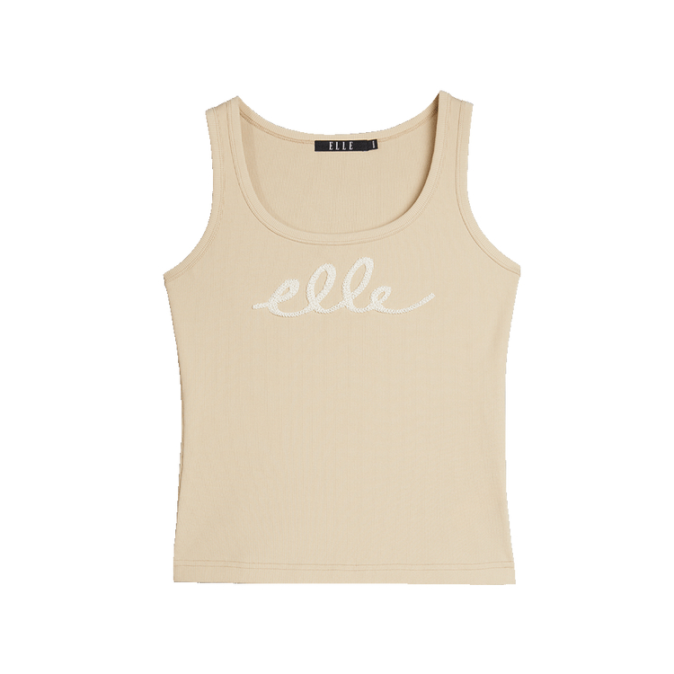 ELLE Топ-майка женская желтая с U-образным вырезом умеренно прямого кроя
ELLE Топ-майка женская желтая с U-образным вырезом умеренно прямого кроя