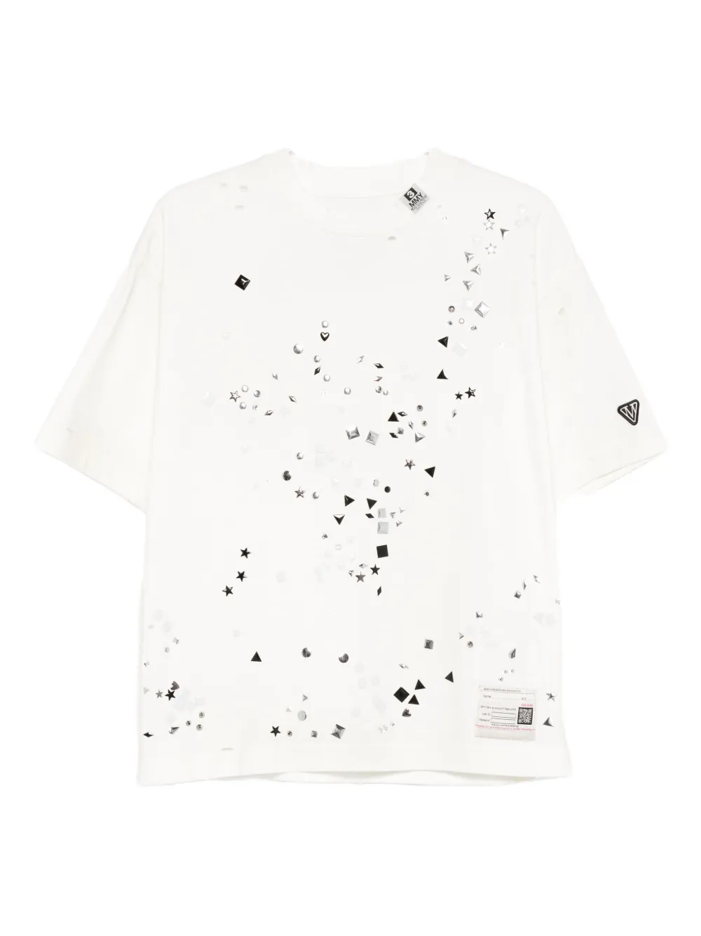 Декорированная футболка с эффектом потертости Maison Mihara Yasuhiro, белый
Декорированная футболка с эффектом потертости Maison Mihara Yasuhiro, белый