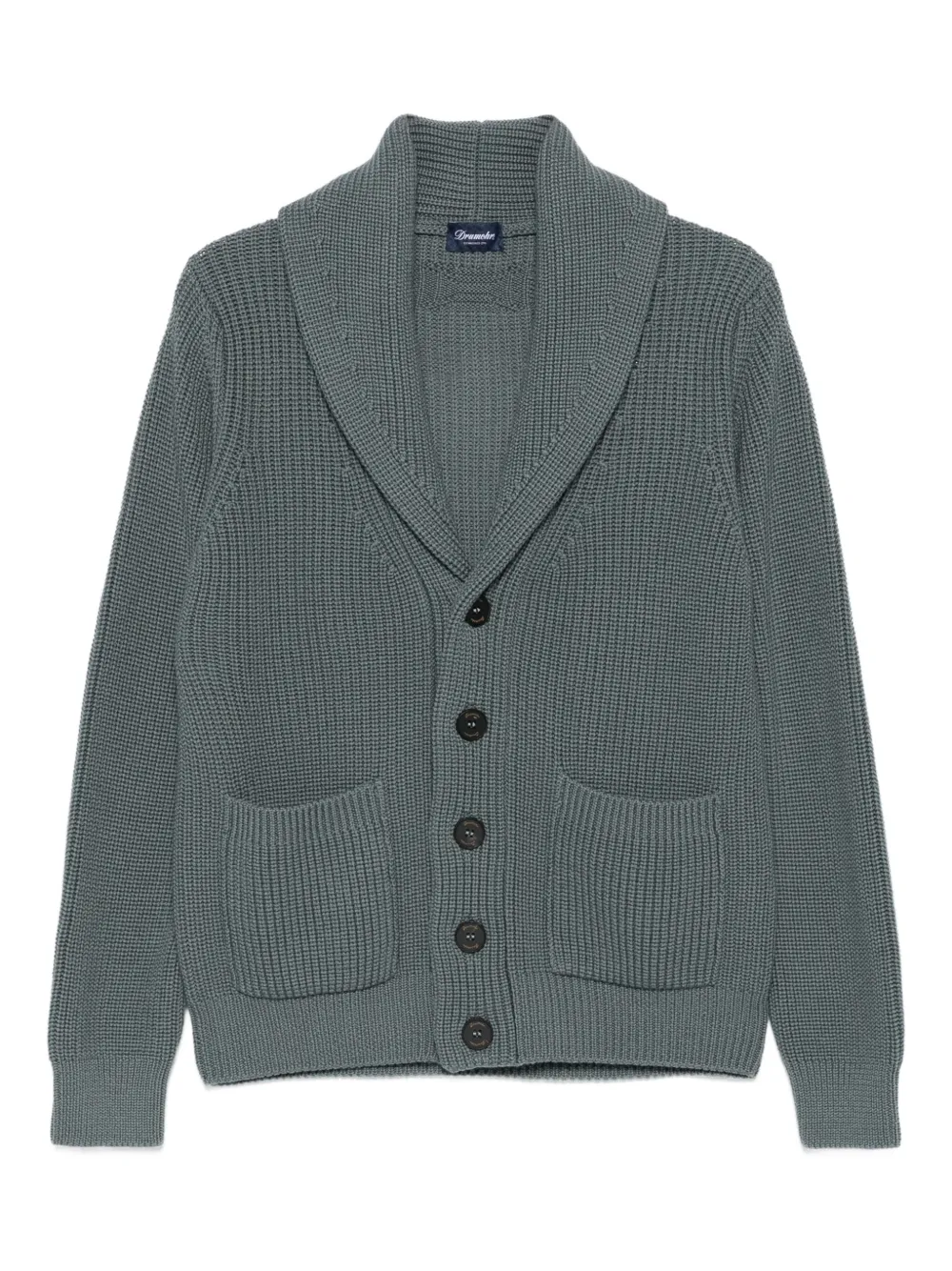 Кардиган с воротником-шалькой Drumohr, зеленый
Кардиган с воротником-шалькой Drumohr, зеленый