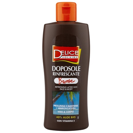 Delice Solaire Освежающий бронзер с алоэ вера и витамином Е Пролонгированный загар Легкая текстура Нежирный Прошел дерматологические испытания 200 мл Milmil
Delice Solaire Освежающий бронзер с алоэ вера и витамином Е Пролонгированный загар Легкая текстура Нежирный Прошел дерматологические испытания 200 мл Milmil