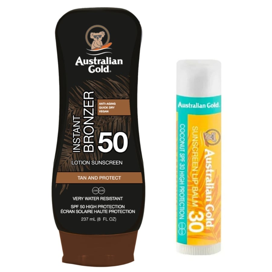 Австралийский золотой бронзирующий бальзам SPF50 + бальзам для губ Australian Gold
Австралийский золотой бронзирующий бальзам SPF50 + бальзам для губ Australian Gold