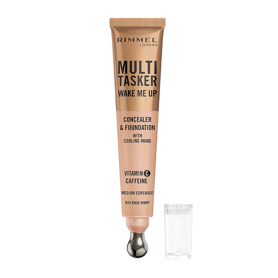 Rimmel Multi Tasker Wake Me Up Concealer and Foundation with Roller - 025 Rose Ivory
Rimmel Multi Tasker Wake Me Up Concealer and Foundation with Roller - 025 Rose Ivory