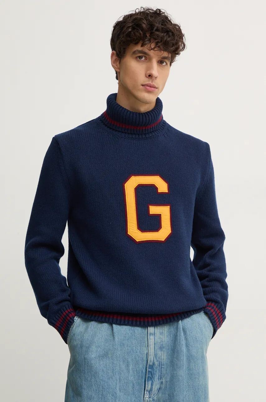 Свитер Gant из смесовой шерсти, темно-синий
Свитер Gant из смесовой шерсти, темно-синий