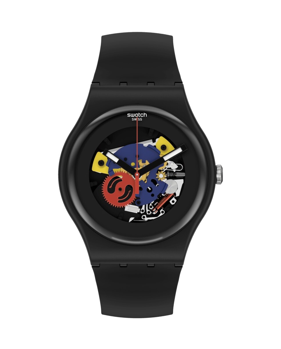 Черные лакированные часы Again с черным ремешком из органического материала Swatch, черный
Черные лакированные часы Again с черным ремешком из органического материала Swatch, черный