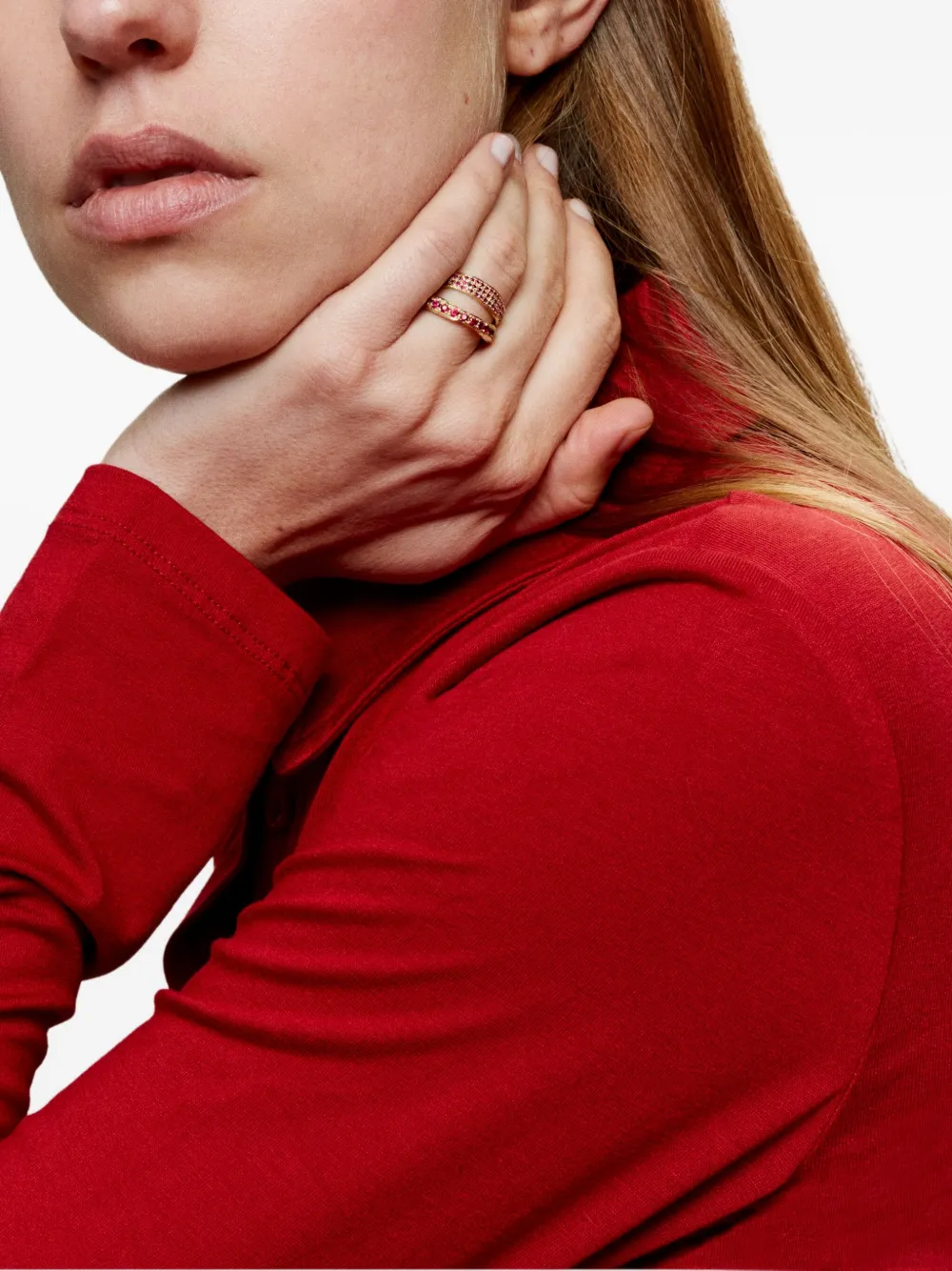 Кольцо «Атлас» с рубином из желтого золота 14 карат Alice Waese, золотой