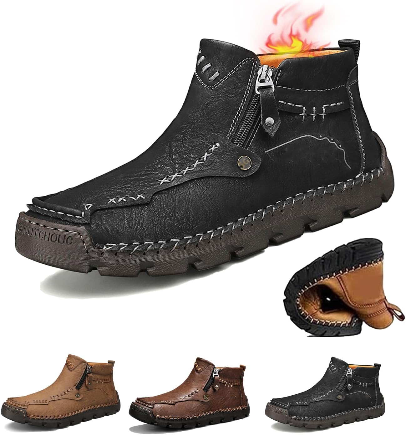 Мужские кожаные ботинки ручной работы, мотоциклетные ботинки из искусственной кожи, мужские повседневные кожаные туфли, широкий носок, водонепроницаемые, противоскользящие Generic, черный
Мужские кожаные ботинки ручной работы, мотоциклетные ботинки из искусственной кожи, мужские повседневные кожаные туфли, широкий носок, водонепроницаемые, противоскользящие Generic, черный