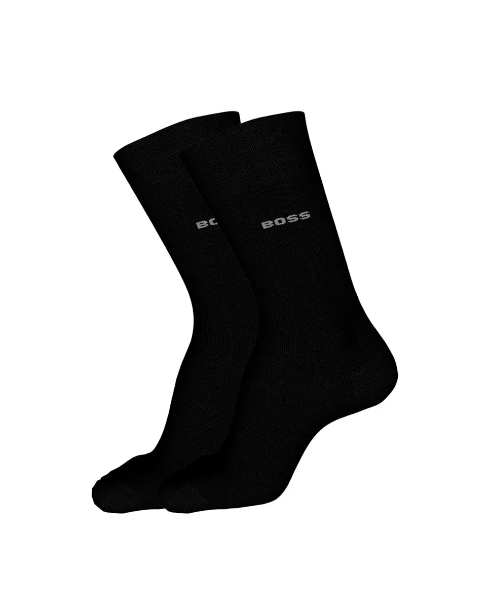 Набор из двух мужских носков из бамбука, универсальный размер Boss, черный
Набор из двух мужских носков из бамбука, универсальный размер Boss, черный