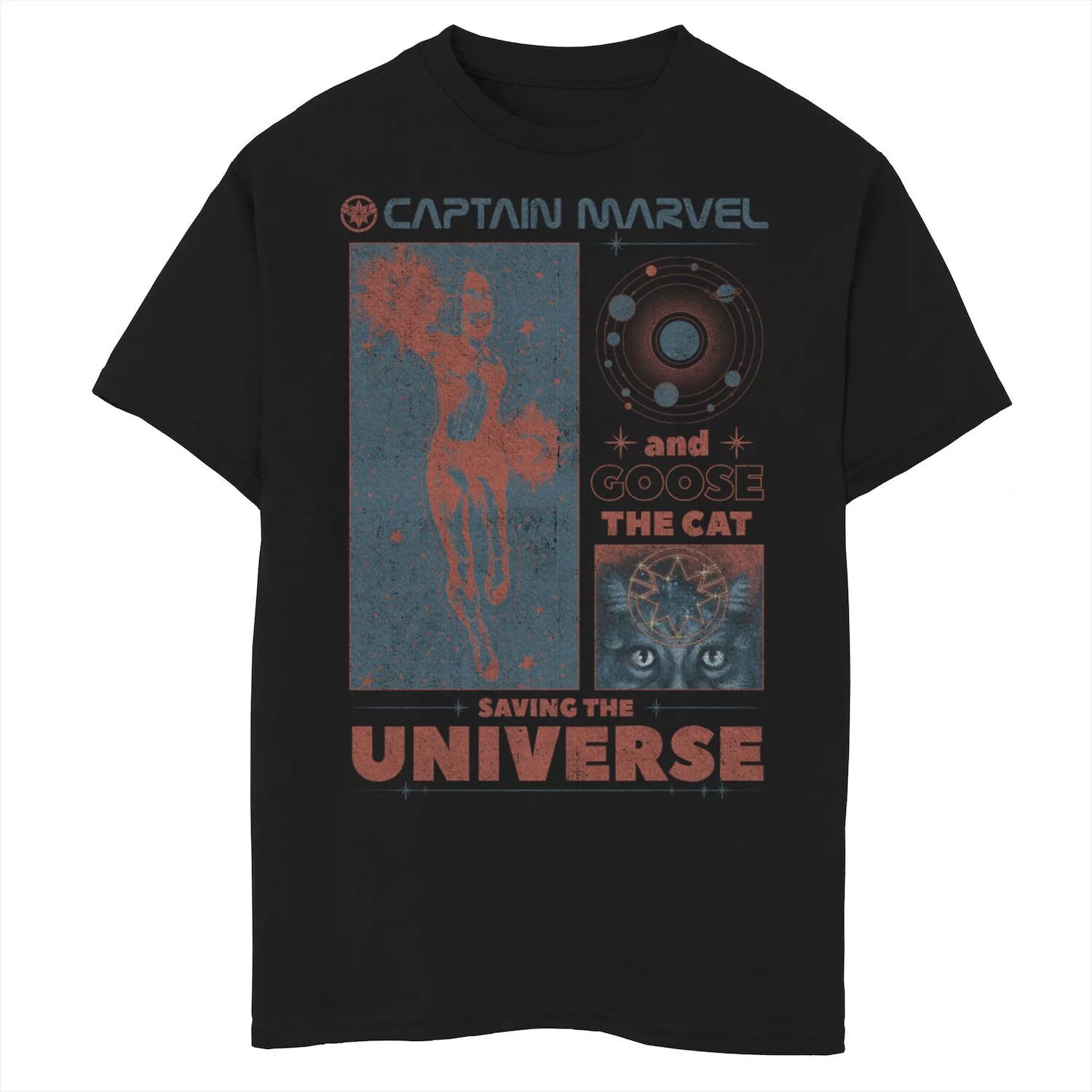 Футболка с рисунком Marvel «Капитан Марвел и Гусь, спасающий Вселенную» для мальчиков 8–20 лет Marvel
Футболка с рисунком Marvel «Капитан Марвел и Гусь, спасающий Вселенную» для мальчиков 8–20 лет Marvel