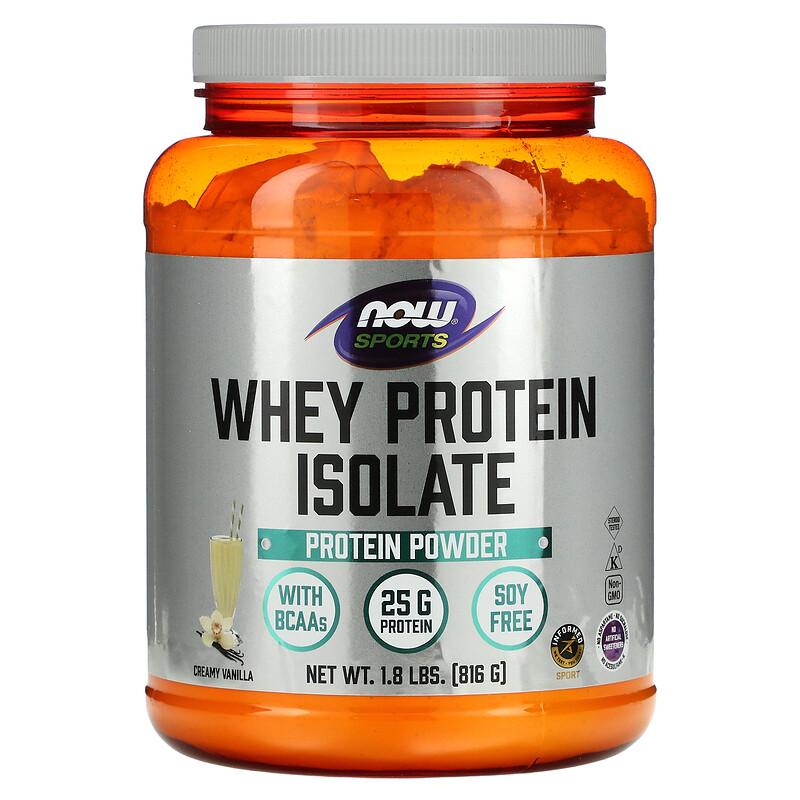 NOW Foods, Sports, изолят сывороточного протеина, кремовая ваниль, 816 г (1,8 фунта)
NOW Foods, Sports, изолят сывороточного протеина, кремовая ваниль, 816 г (1,8 фунта)