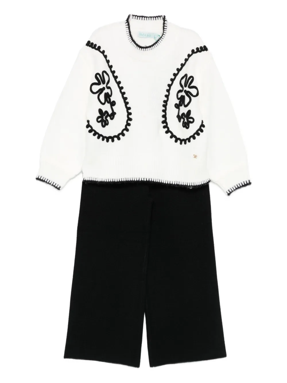 Комплект брюк с цветочной вышивкой Abel & Lula, белый
Комплект брюк с цветочной вышивкой Abel & Lula, белый