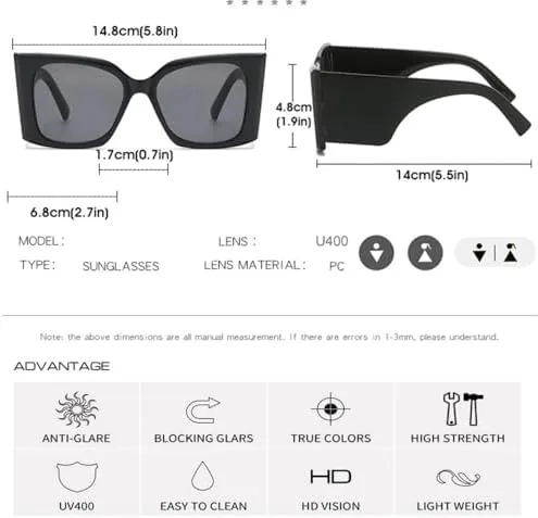 Солнцезащитные очки большого размера 2027 года для мужчин и женщин, с градиентным цветом, для активного отдыха, женская защита от УФ-излучения UV400 MTZJH, Blueflower
Солнцезащитные очки большого размера 2027 года для мужчин и женщин, с градиентным цветом, для активного отдыха, женская защита от УФ-излучения UV400 MTZJH, Blueflower