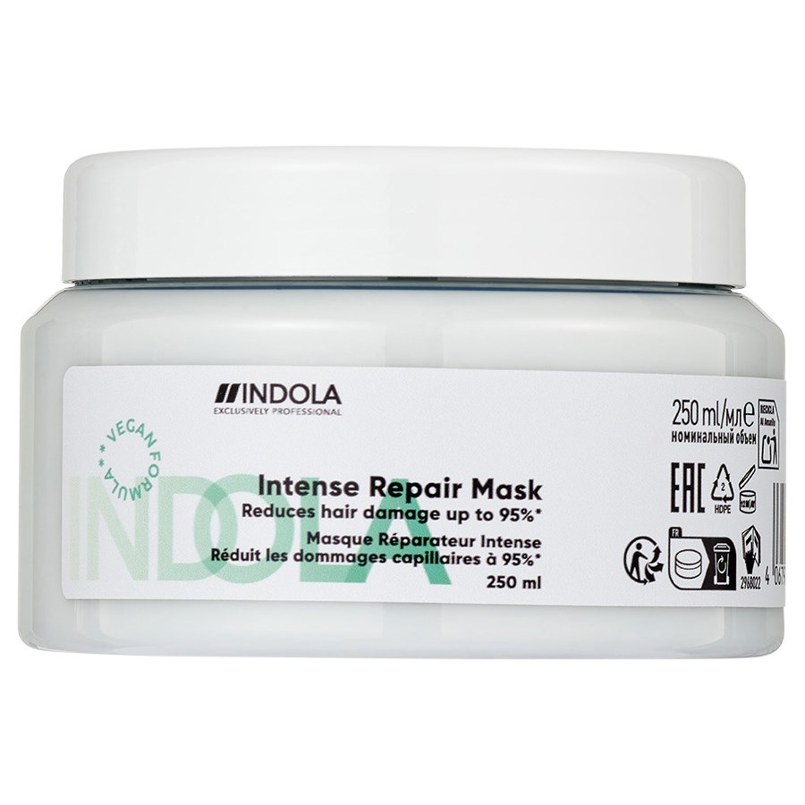 Маска для волос intense repair mask Indola, объем 250 мл
Маска для волос intense repair mask Indola, объем 250 мл