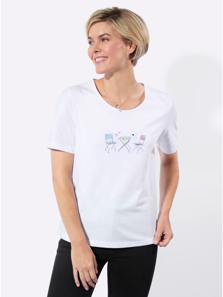 Белая рубашка с круглым вырезом WITT WEIDEN
Белая рубашка с круглым вырезом WITT WEIDEN