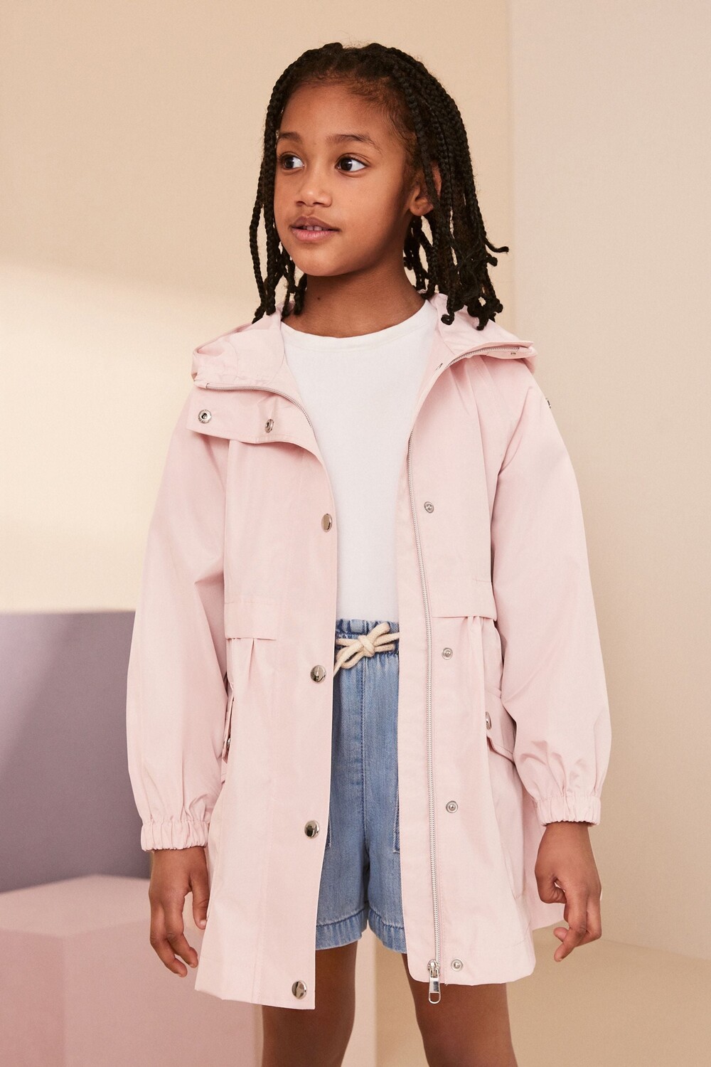 Водонепроницаемая куртка-кагуле (3-16 лет) Next, розовый 
Водонепроницаемая куртка-кагуле (3-16 лет) Next, розовый