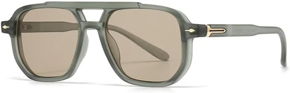 Солнцезащитные очки с защитой UV400 | Двойная перемычка, заклепки, градиентный дизайн | Для женщин и мужчин, для занятий спортом на открытом воздухе и путешествий DSVIGF, Green Tea
Солнцезащитные очки с защитой UV400 | Двойная перемычка, заклепки, градиентный дизайн | Для женщин и мужчин, для занятий спортом на открытом воздухе и путешествий DSVIGF, Green Tea