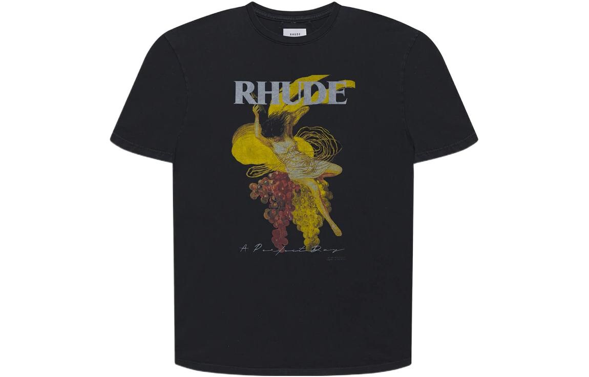 Футболка мужская черная Rhude, черный
Футболка мужская черная Rhude, черный