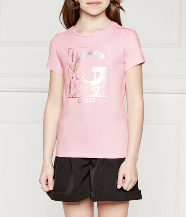 Футболка детская Guess с принтом, розовый
Футболка детская Guess с принтом, розовый
