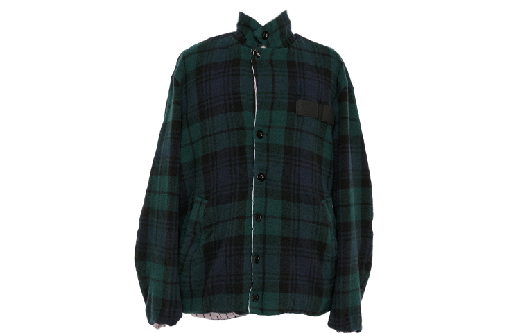 Sacai Двусторонняя шерстяная куртка, Green
Sacai Двусторонняя шерстяная куртка, Green