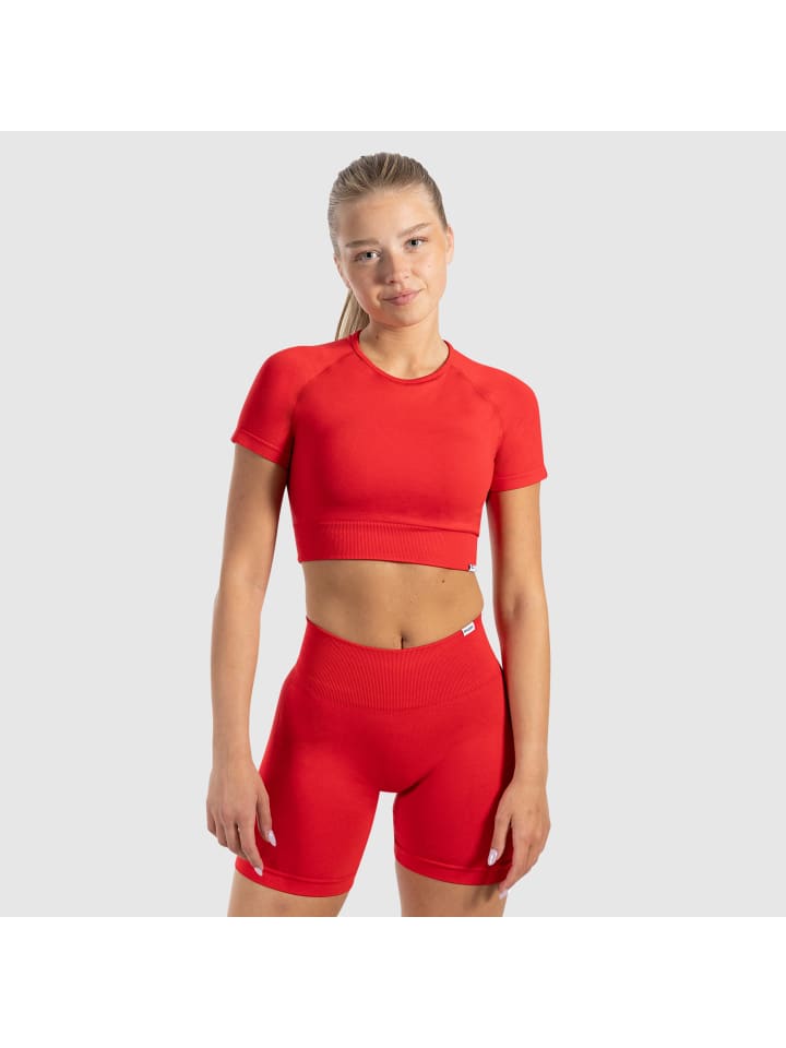 Укороченная рубашка Elna красного цвета SMILODOX
Укороченная рубашка Elna красного цвета SMILODOX