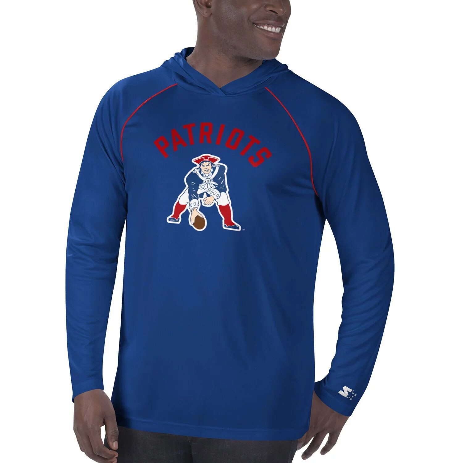 Мужская темно-синяя футболка с капюшоном New England Patriots Vintage Logo реглан Starter, Синий, Мужская темно-синяя футболка с капюшоном New England Patriots Vintage Logo реглан Starter
Мужская темно-синяя футболка с капюшоном New England Patriots Vintage Logo реглан Starter, Синий, Мужская темно-синяя футболка с капюшоном New England Patriots Vintage Logo реглан Starter