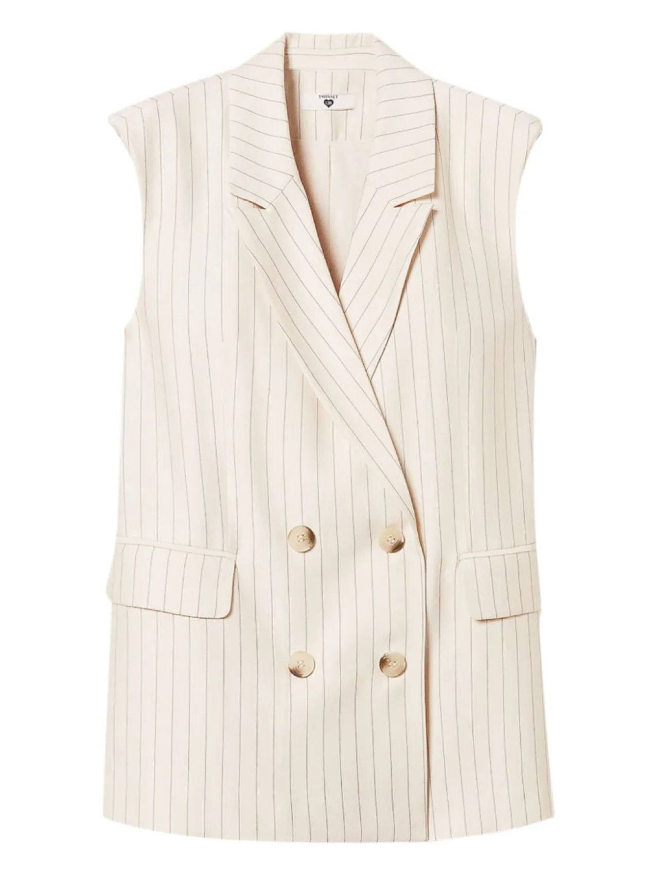Полосатый жилет TWINSET, нейтральный
Полосатый жилет TWINSET, нейтральный