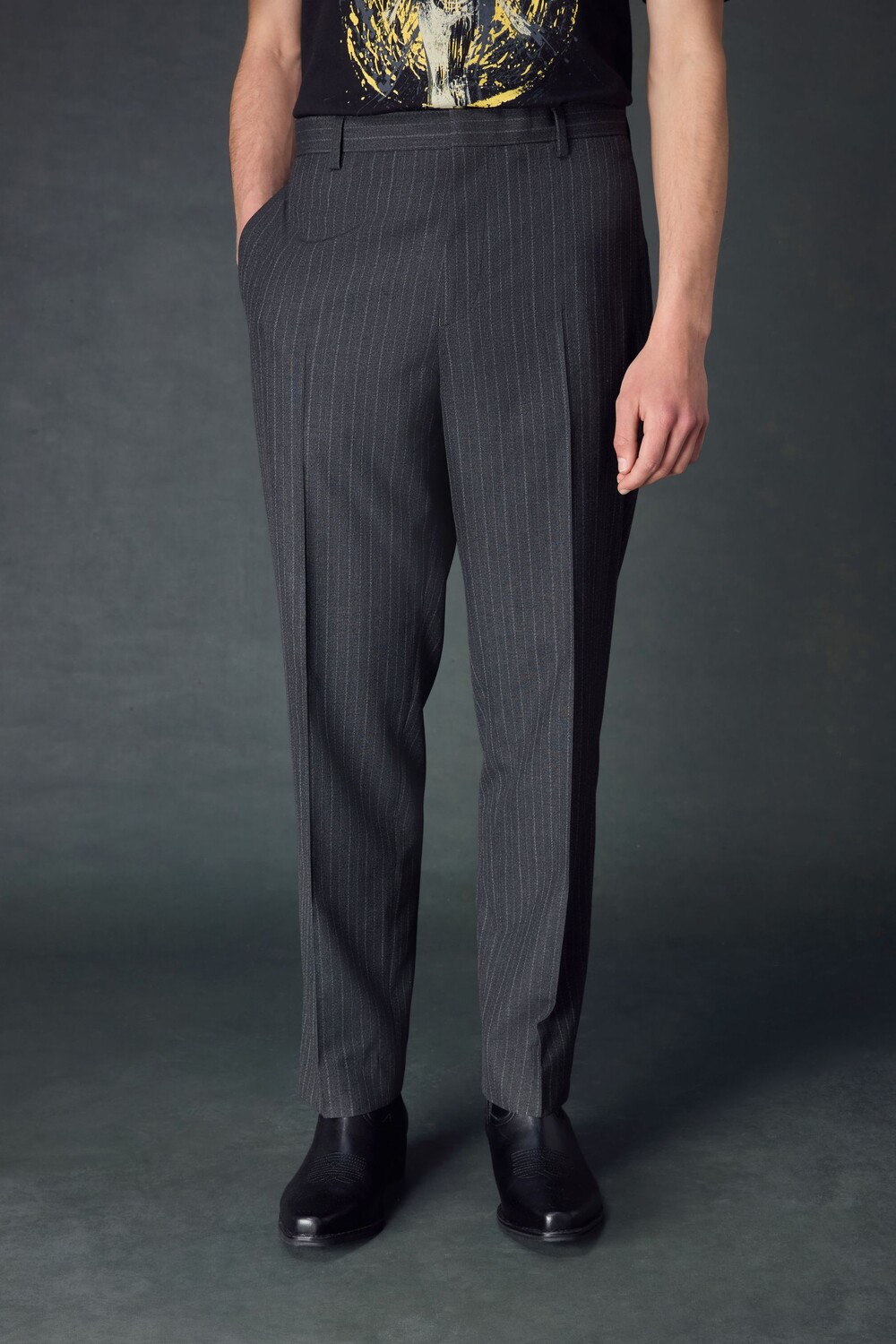 Брюки в полоску Next, серый
Брюки в полоску Next, серый