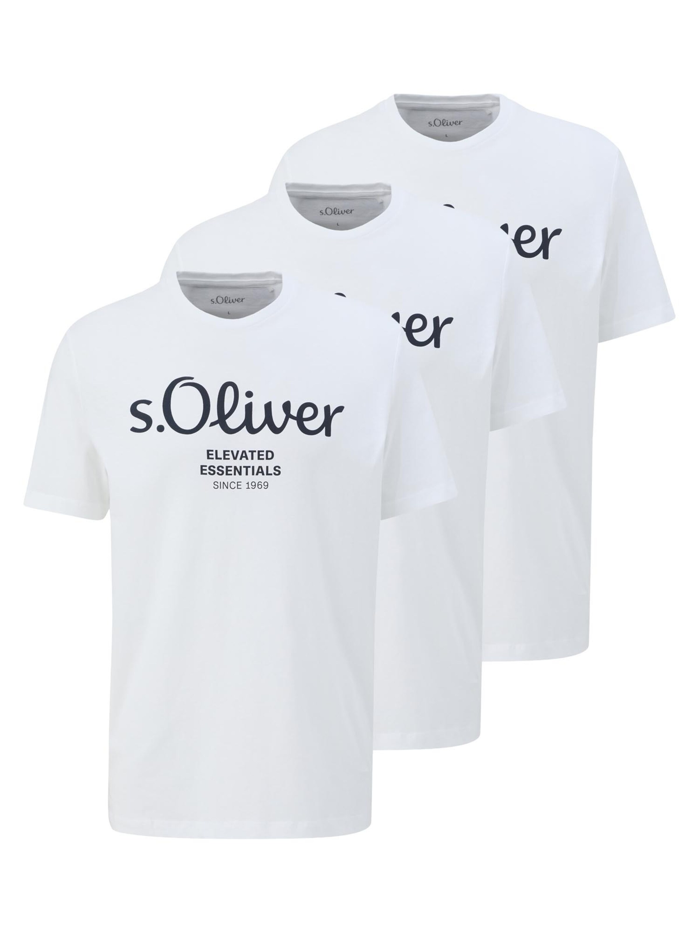 s.Oliver Футболка 'Basic' в белом цвете
s.Oliver Футболка 'Basic' в белом цвете