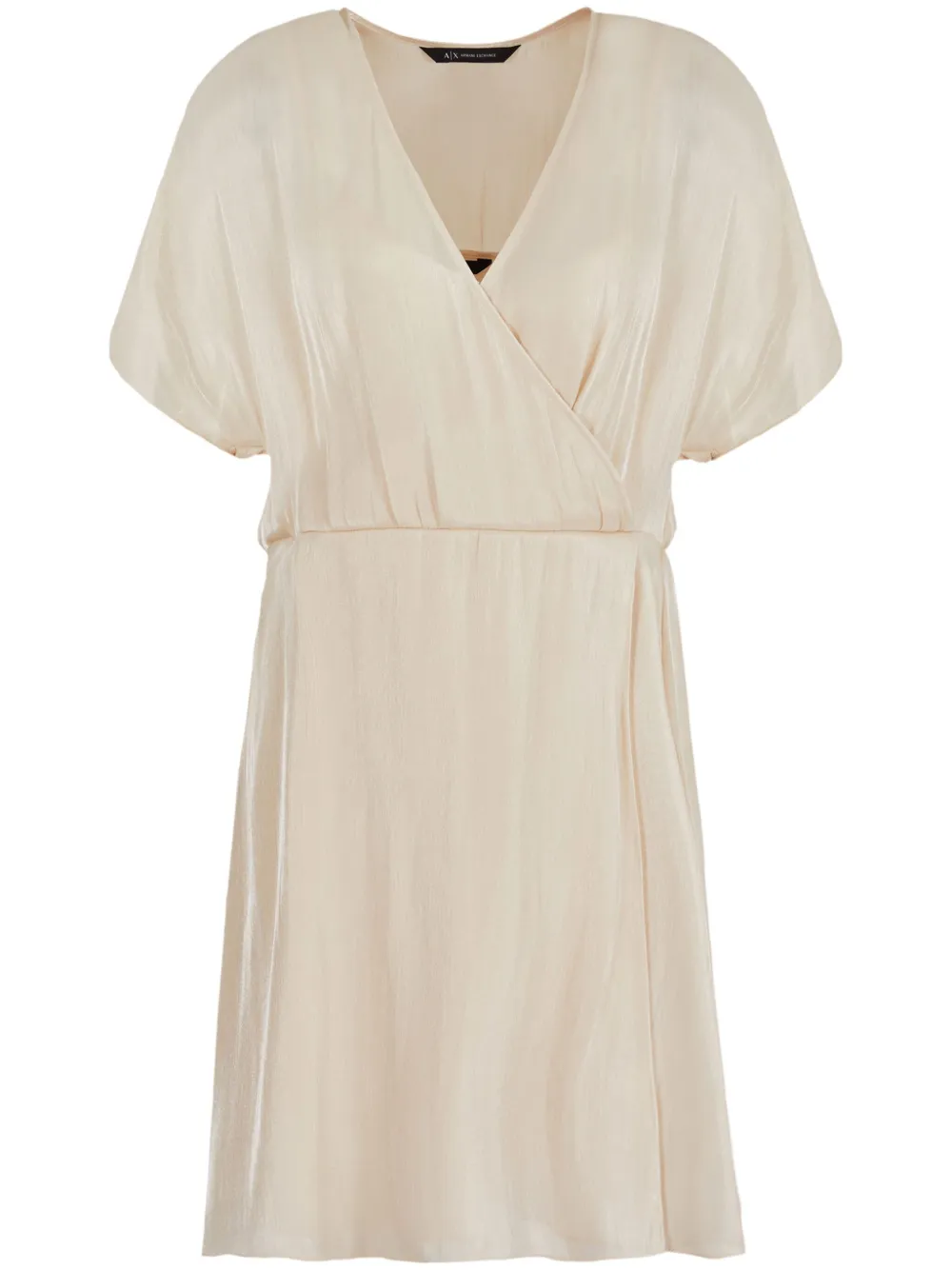 Шифоновое платье мини с запахом Armani Exchange, нейтральный
Шифоновое платье мини с запахом Armani Exchange, нейтральный