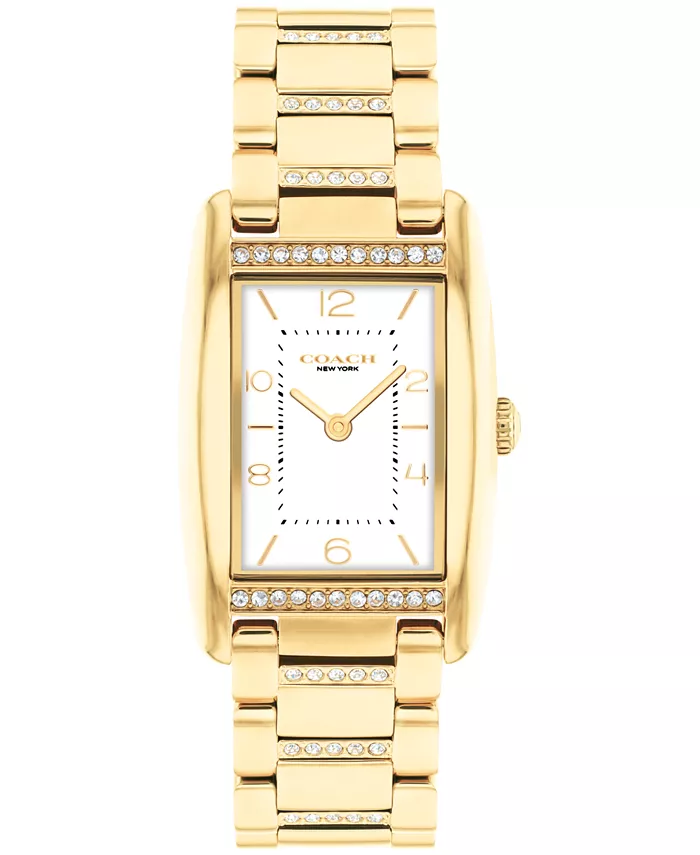 Женские часы Reese с золотистым покрытием из нержавеющей стали с кристаллами, 24 мм COACH
Женские часы Reese с золотистым покрытием из нержавеющей стали с кристаллами, 24 мм COACH
