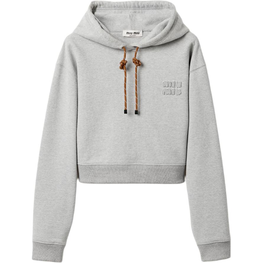 Толстовка с логотипом 'Grey' MIU MIU, серая
Толстовка с логотипом 'Grey' MIU MIU, серая