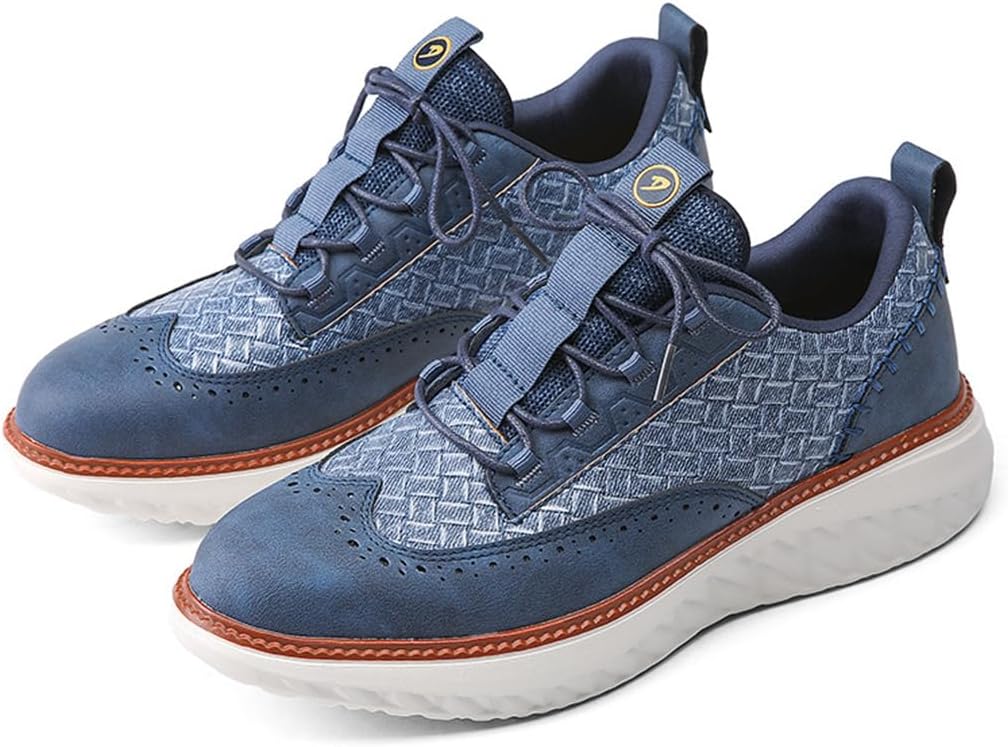 Мужские удобные кроссовки с шнуровкой в стиле броги - сверхлегкий и дышащий верх из ткани, поддержка свода стопы, широкая передняя часть, подошва с амортизацией для комфорта в течение всего дня Swzec, синий
Мужские удобные кроссовки с шнуровкой в стиле броги - сверхлегкий и дышащий верх из ткани, поддержка свода стопы, широкая передняя часть, подошва с амортизацией для комфорта в течение всего дня Swzec, синий