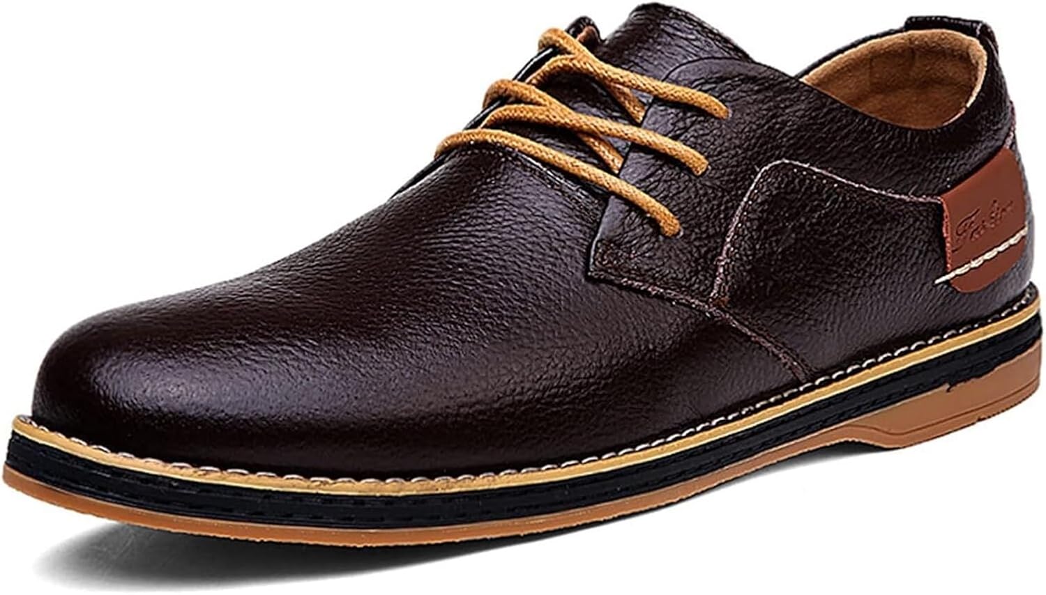 Мужские повседневные кожаные классические оксфорды, нескользящие, дышащие, на шнуровке, с круглым носком, удобные плоские деловые туфли для свиданий и работы Generic, коричневый
Мужские повседневные кожаные классические оксфорды, нескользящие, дышащие, на шнуровке, с круглым носком, удобные плоские деловые туфли для свиданий и работы Generic, коричневый