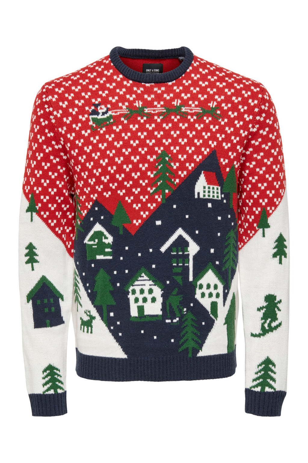 Джемпер Only & Sons, красный/зеленый
Джемпер Only & Sons, красный/зеленый