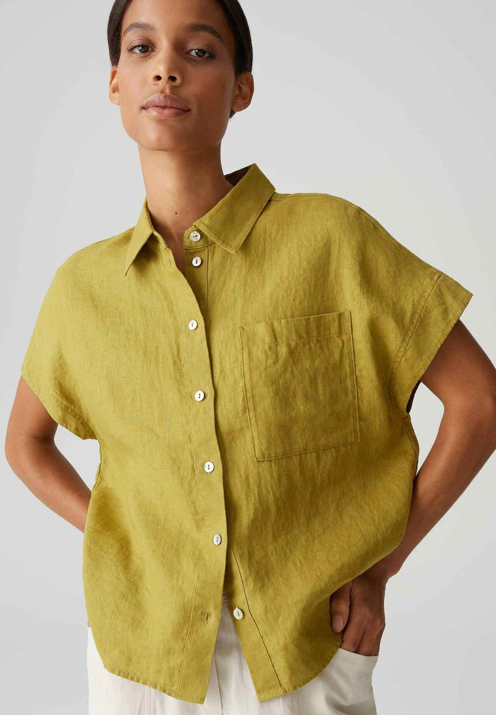 Рубашка LOOSE FIT OPUS, зеленый 
Рубашка LOOSE FIT OPUS, зеленый