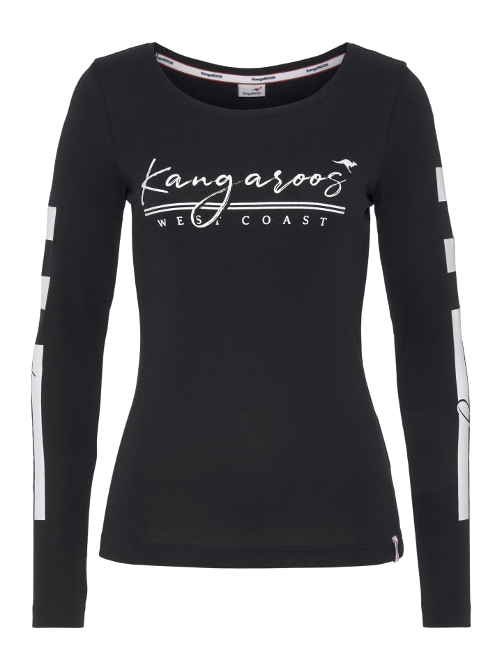 Рубашка с длинным рукавом Kangaroos, черный
Рубашка с длинным рукавом Kangaroos, черный