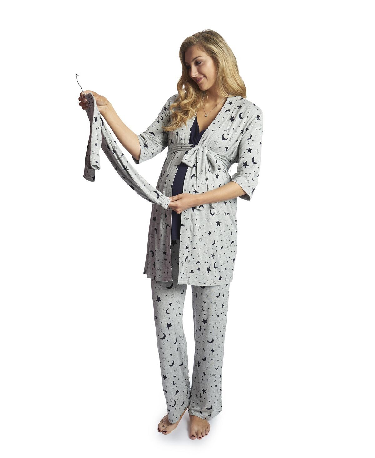 Женский анализ во время и после комплекта из 5 предметов для сна для беременных/кормящих Everly Grey